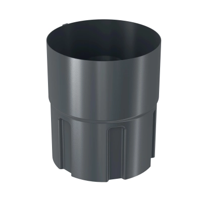 BRYZA STAL Złączka rury spustowej 100 mm - ANTRACYT - RAL 7016